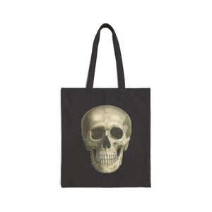 Skull Cotton Canvas Tote Bag - MedTheories