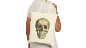 Skull Cotton Canvas Tote Bag - MedTheories