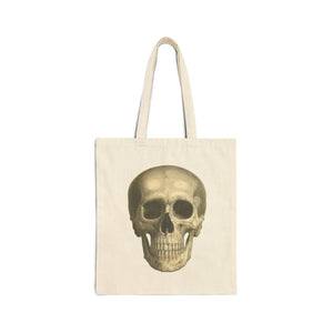 Skull Cotton Canvas Tote Bag - MedTheories