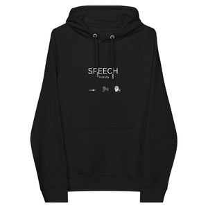 Speech Therapy ICON Unisex Eco Raglan Hoodie - MedTheories