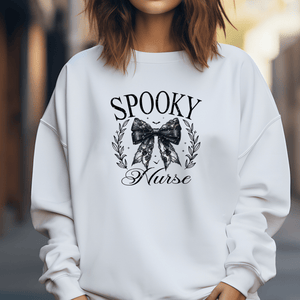 Spooky Bow Tie Nurse Unisex Sweatshirt - MedTheories