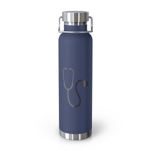 Stethoscope Copper Vacuum Insulated Bottle, 22oz - MedTheories