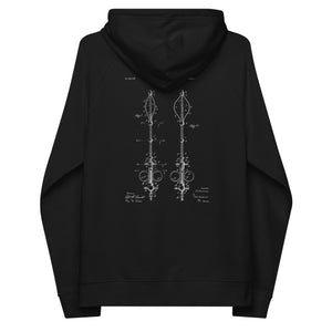 Surgical Instrument 1906 Vintage Patent Unisex Eco Raglan Hoodie - MedTheories