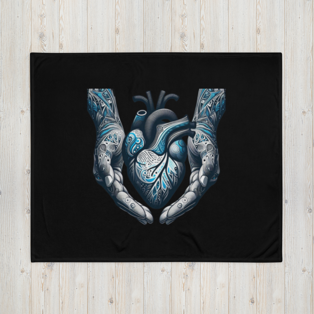Holding Your Heart In My Hands Throw Blanket