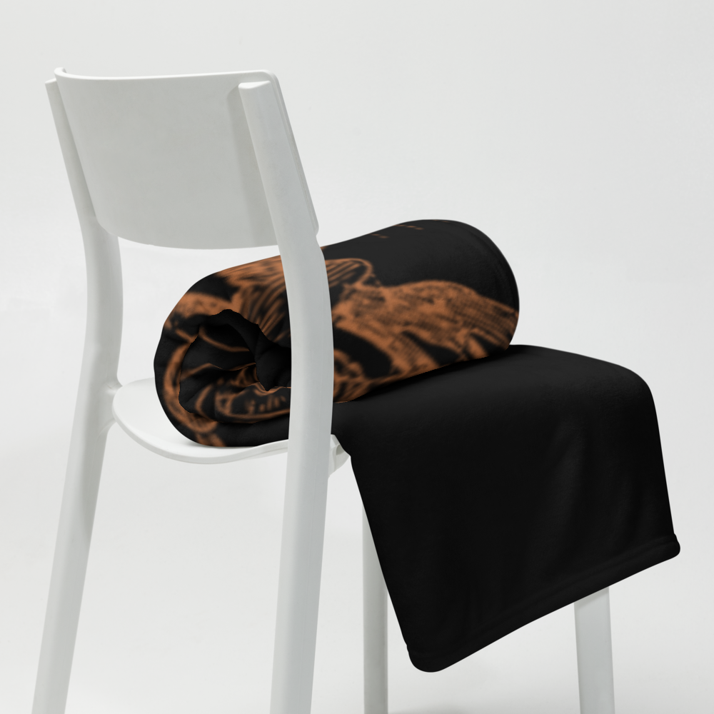 Skeletal Remains Throw Blanket