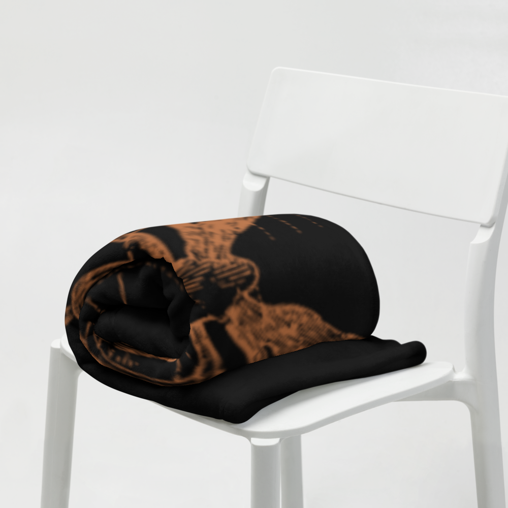 Skeletal Remains Throw Blanket