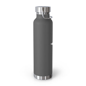 White Caduceus Copper Vacuum Insulated Bottle, 22oz - MedTheories