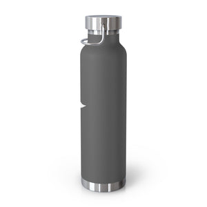 White Caduceus Copper Vacuum Insulated Bottle, 22oz - MedTheories