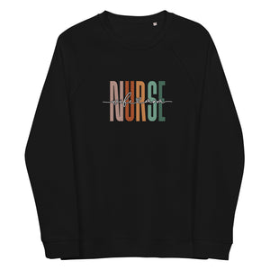 Wife Mom Nurse Unisex Organic Raglan Sweatshirt - MedTheories