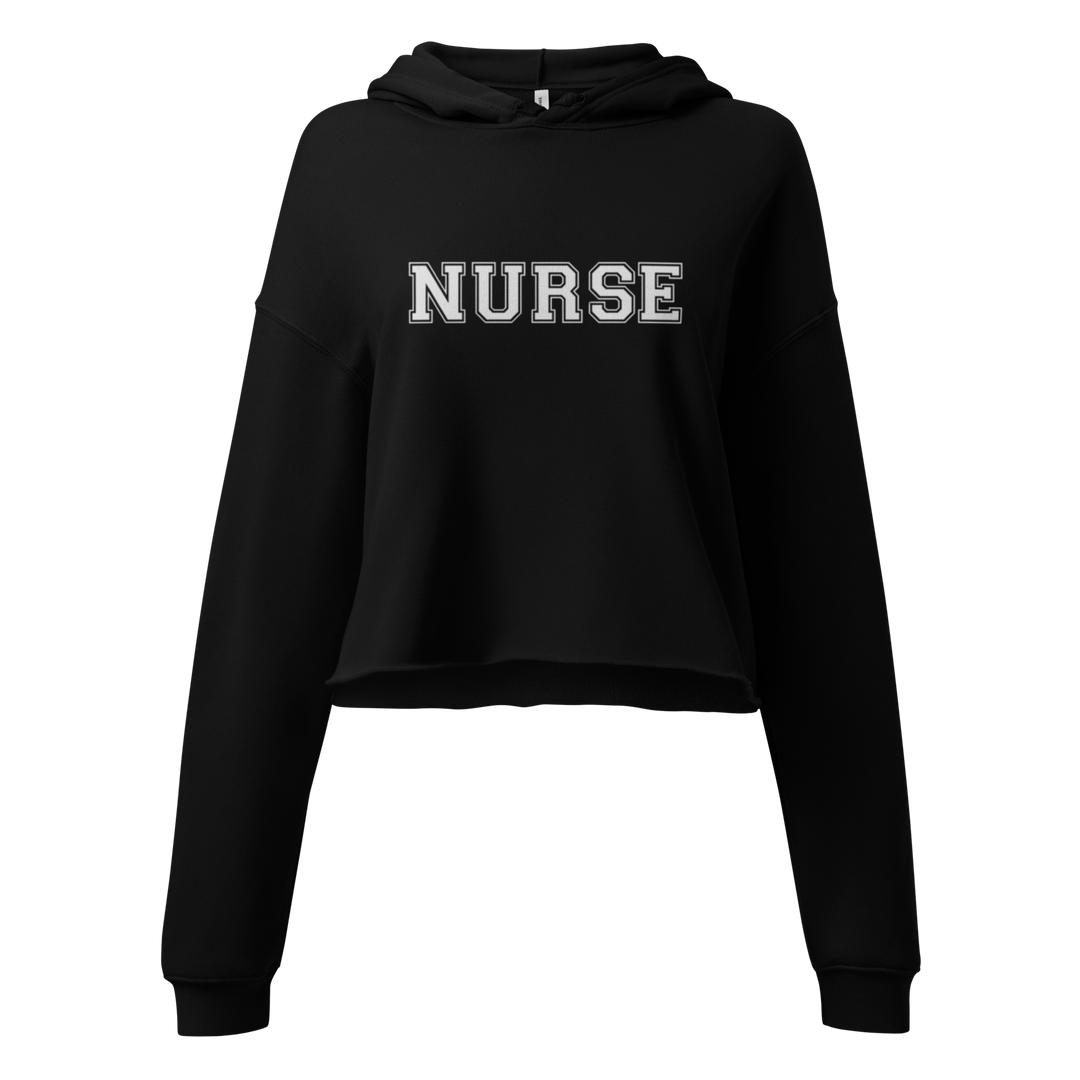 NURSE Varsity Cropped Hoodie