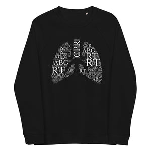 Word Cloud RT Unisex Organic Raglan Sweatshirt - MedTheories