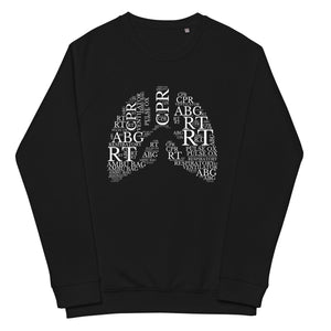 Word Cloud RT Unisex Organic Raglan Sweatshirt - MedTheories