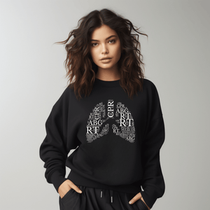 Word Cloud RT Unisex Organic Raglan Sweatshirt - MedTheories