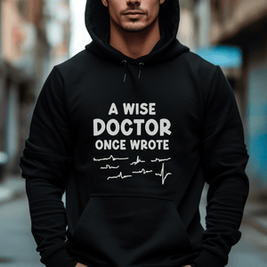 A Wise Doctor Unisex Eco Raglan Hoodie - MedTheories