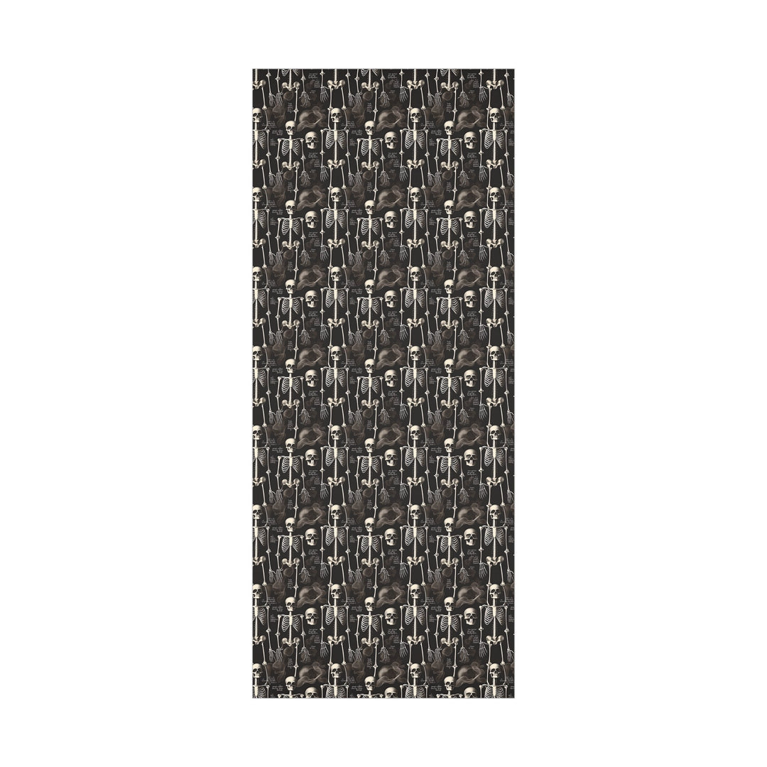 Black Vintage Skeletons Gift Wrap Papers - MedTheories