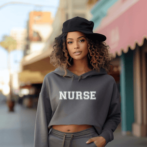 Bold College Crop Hoodie - MedTheories