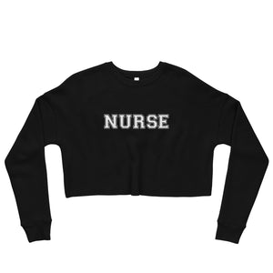 Bold College Nurse Crop Sweatshirt - MedTheories