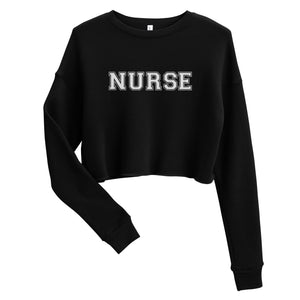 Bold College Nurse Crop Sweatshirt - MedTheories