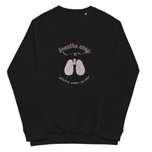 Breathe Easy Unisex Organic Raglan Sweatshirt - MedTheories