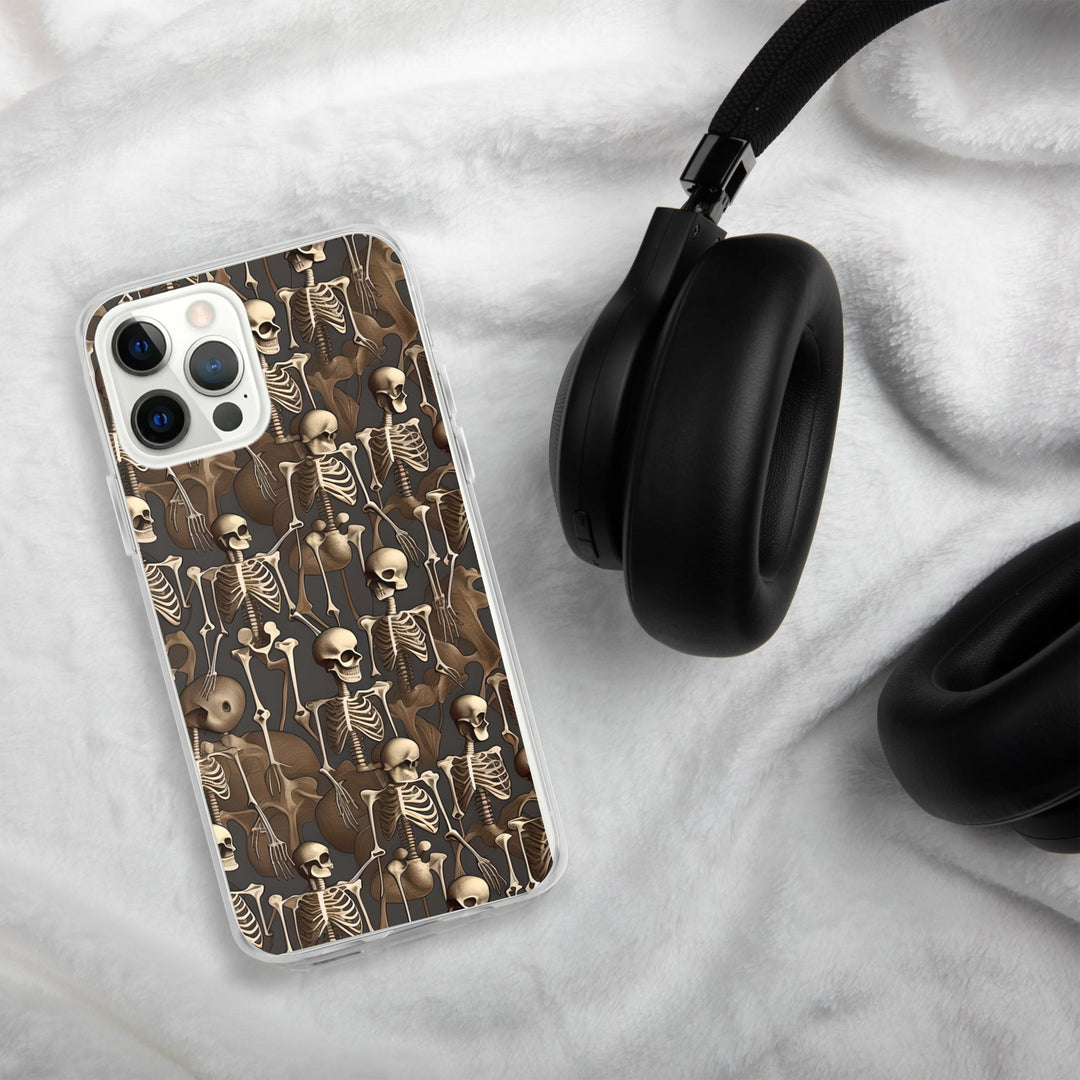 Brown Vintage Skeletons Clear Case for iPhone® - MedTheories