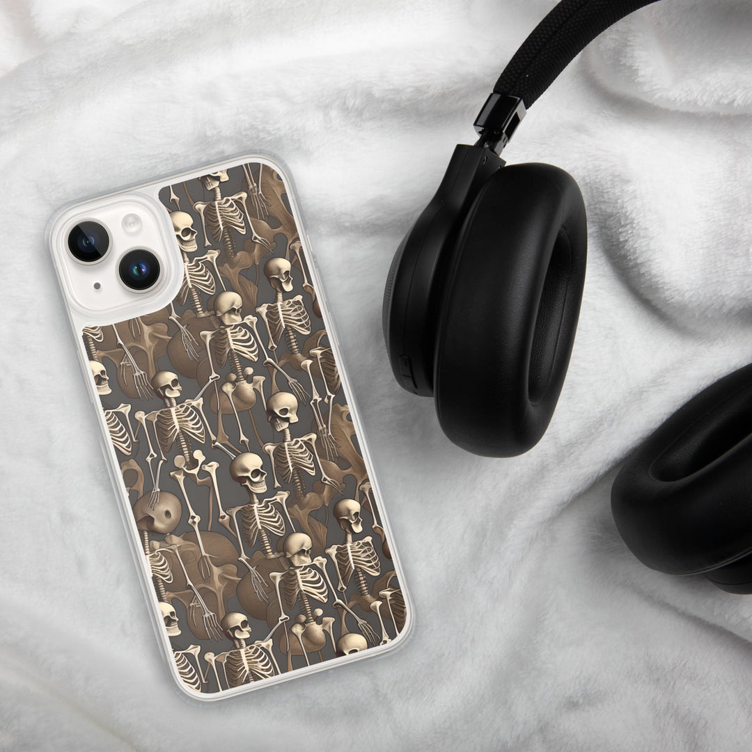 Brown Vintage Skeletons Clear Case for iPhone® - MedTheories