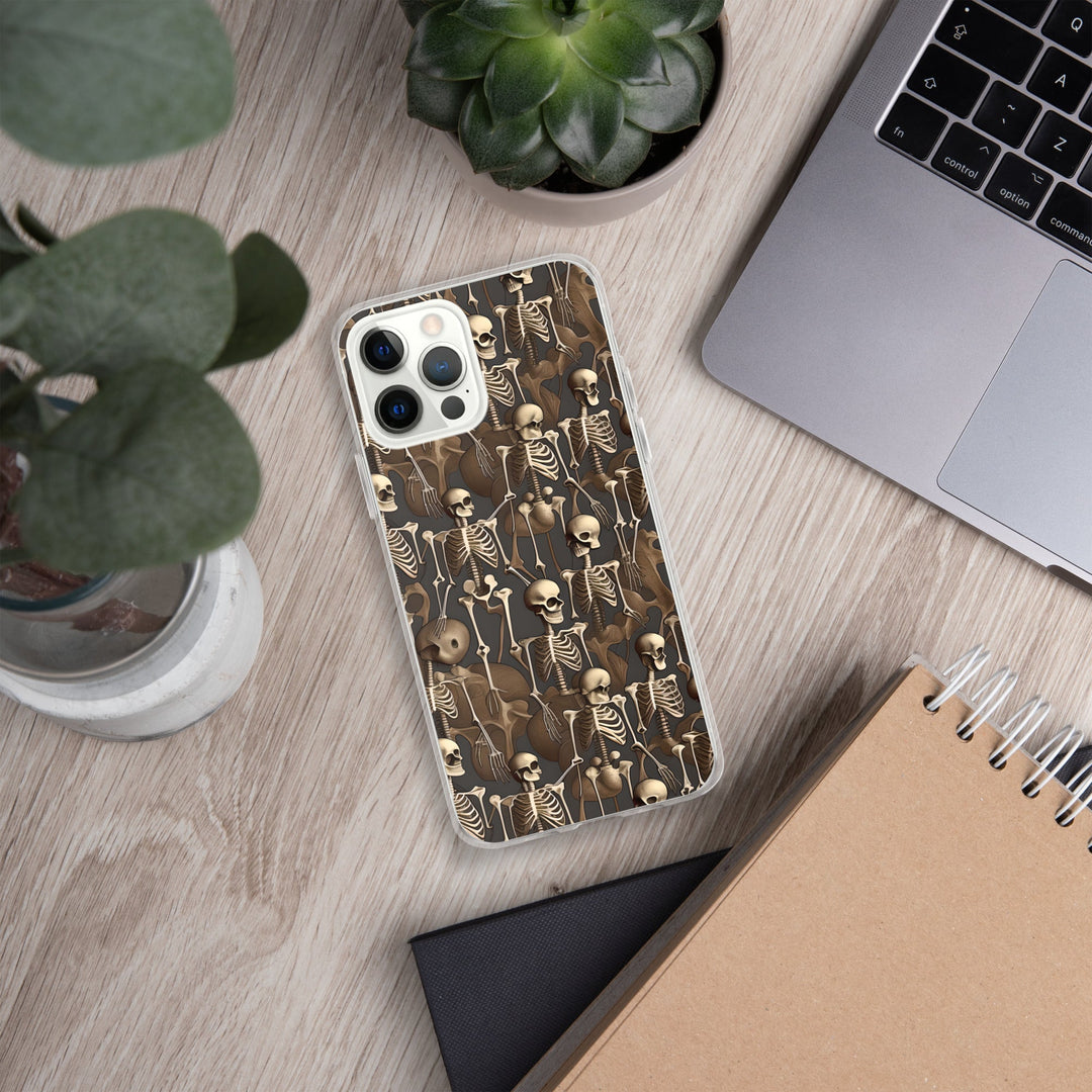 Brown Vintage Skeletons Clear Case for iPhone® - MedTheories