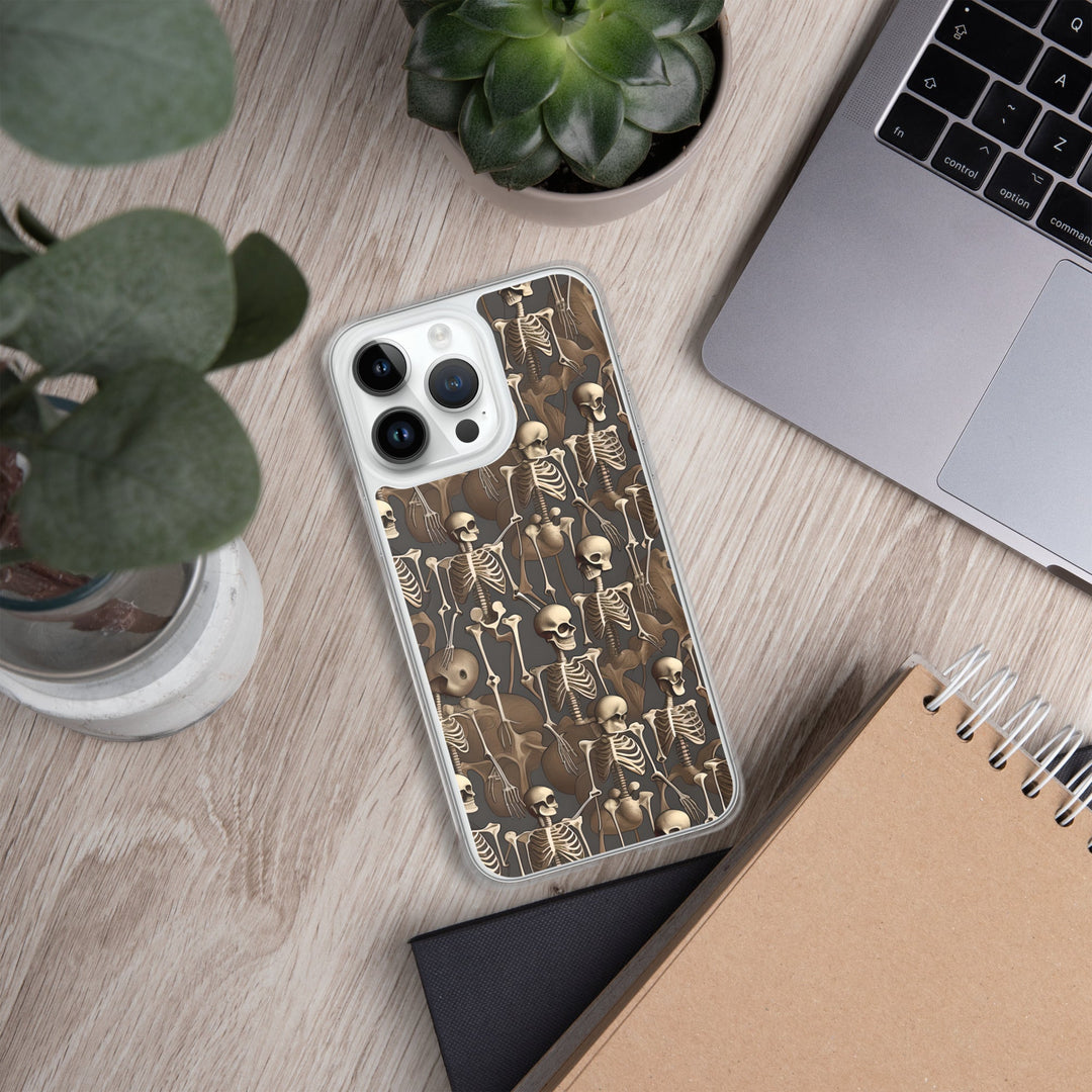 Brown Vintage Skeletons Clear Case for iPhone® - MedTheories