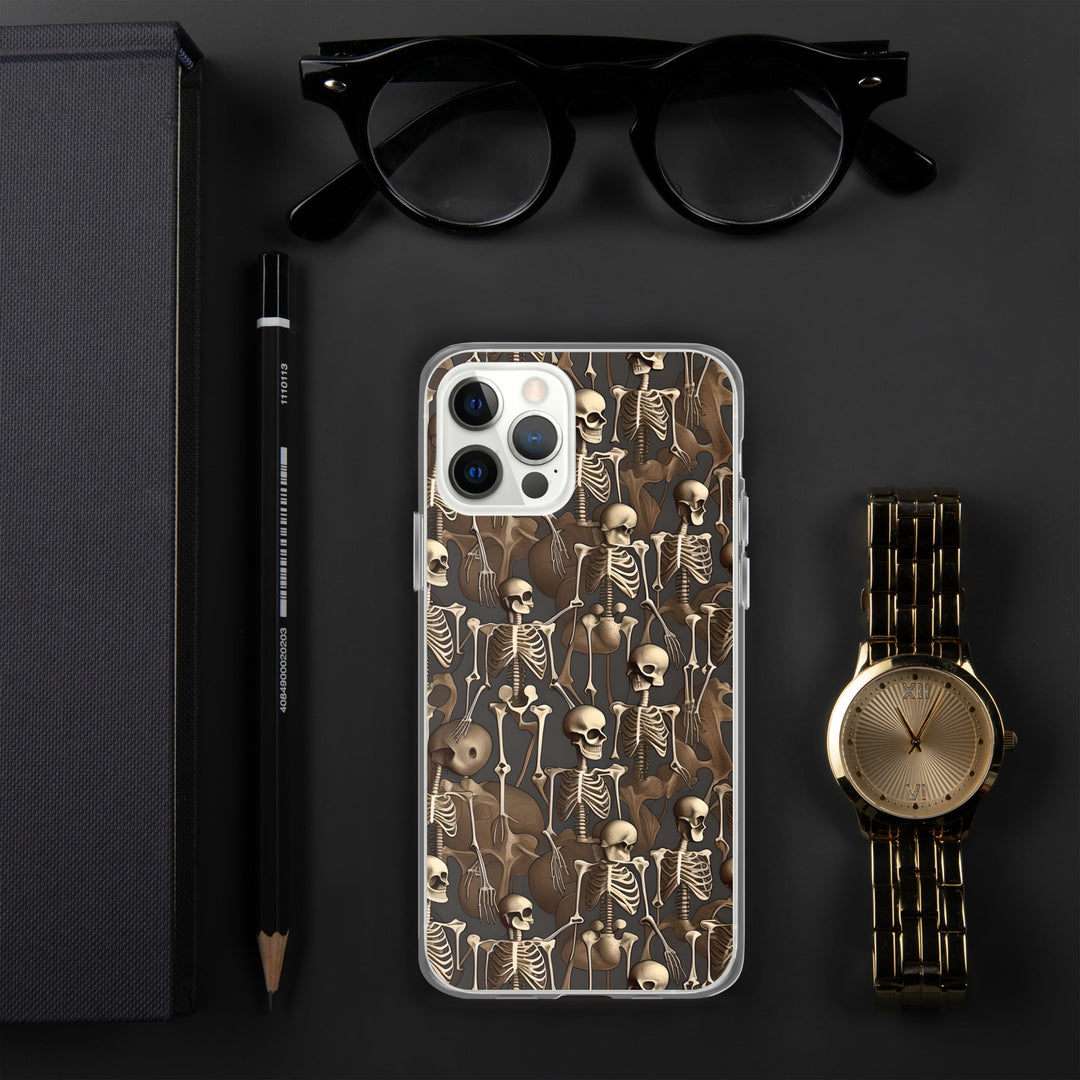 Brown Vintage Skeletons Clear Case for iPhone® - MedTheories