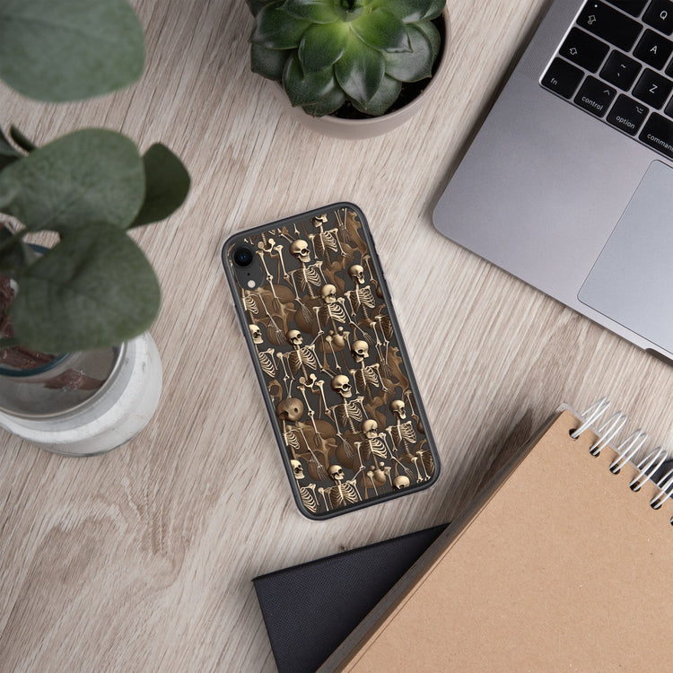 Brown Vintage Skeletons Clear Case for iPhone® - MedTheories