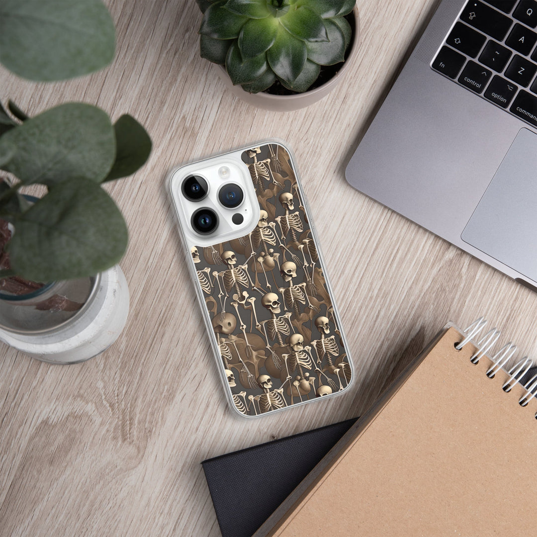 Brown Vintage Skeletons Clear Case for iPhone® - MedTheories