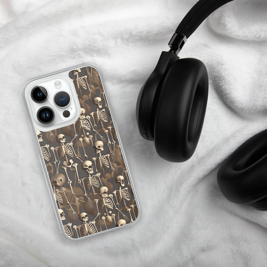 Brown Vintage Skeletons Clear Case for iPhone® - MedTheories