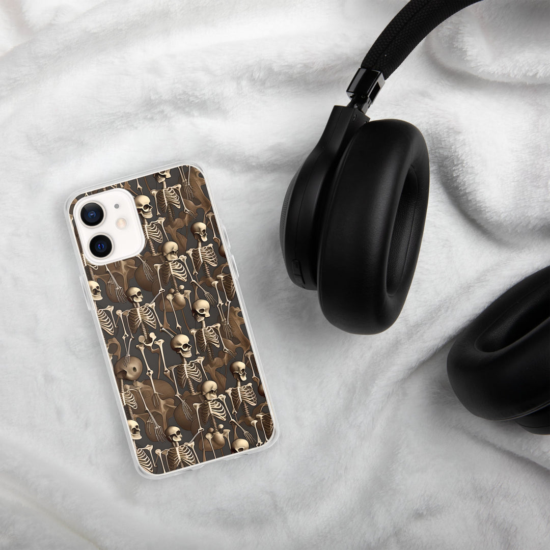 Brown Vintage Skeletons Clear Case for iPhone® - MedTheories