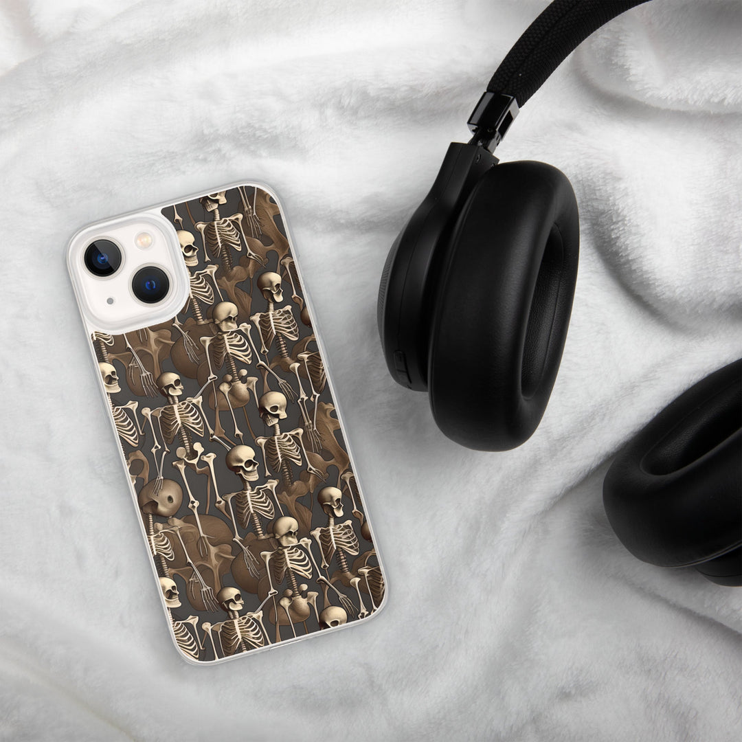 Brown Vintage Skeletons Clear Case for iPhone® - MedTheories