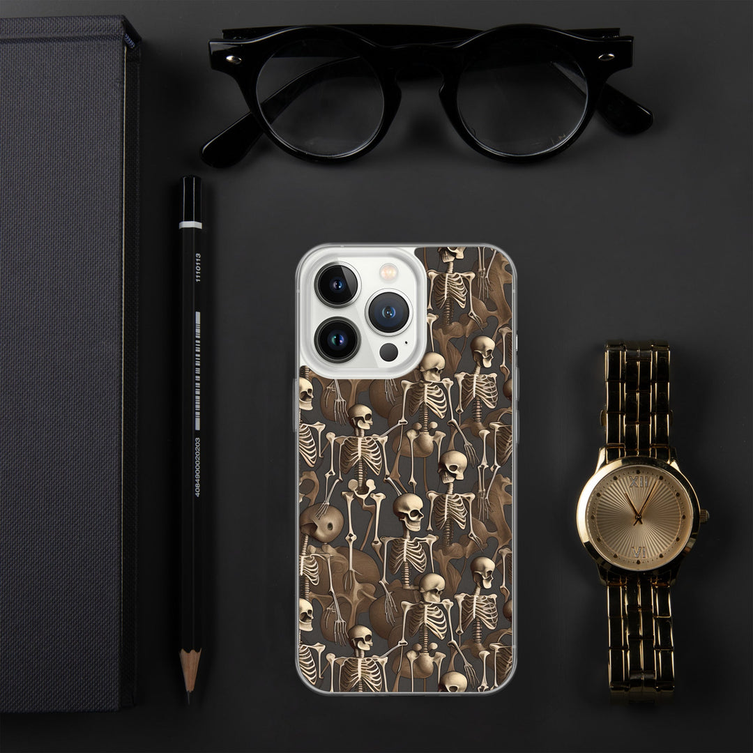 Brown Vintage Skeletons Clear Case for iPhone® - MedTheories