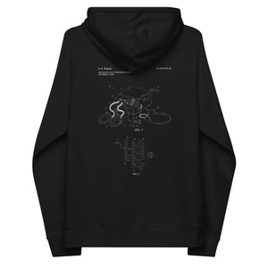 Defibrillator Medical Patent Unisex Eco Raglan Hoodie - MedTheories