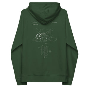 Defibrillator Medical Patent Unisex Eco Raglan Hoodie - MedTheories