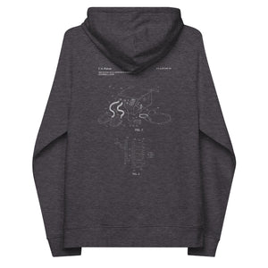 Defibrillator Medical Patent Unisex Eco Raglan Hoodie - MedTheories