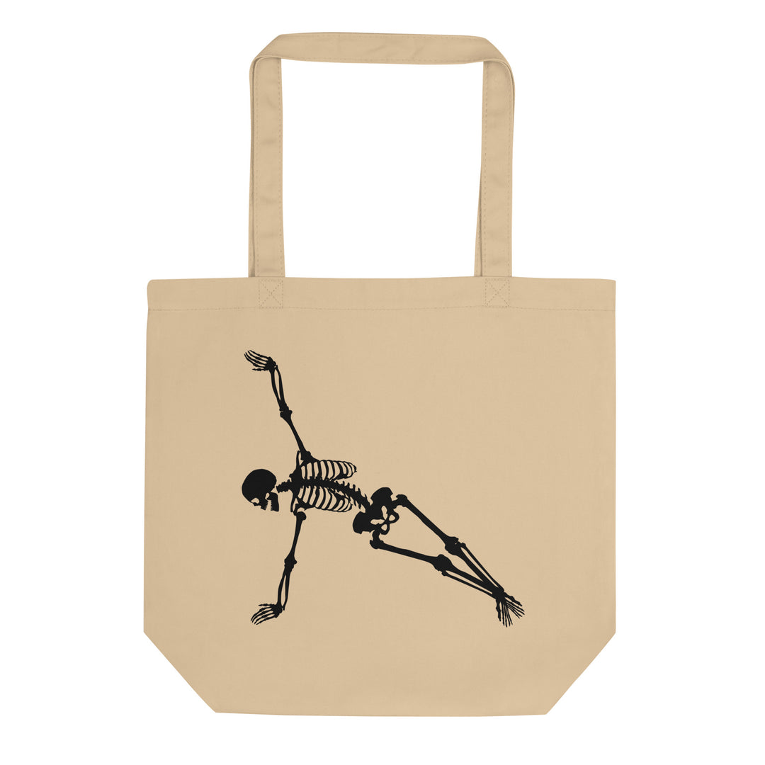Organic Cotton Tote Bag - Balancing Skeleton