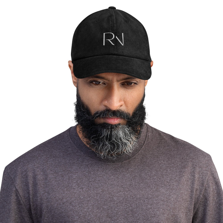 Embroidered RN Corduroy hat - MedTheories