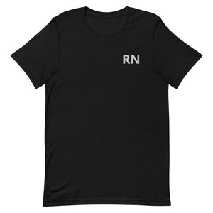 Embroidered RN Unisex T-Shirt - MedTheories