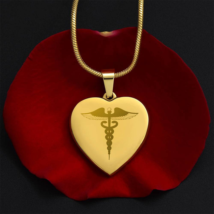 Engravable Caduceus Symbol Necklace - MedTheories