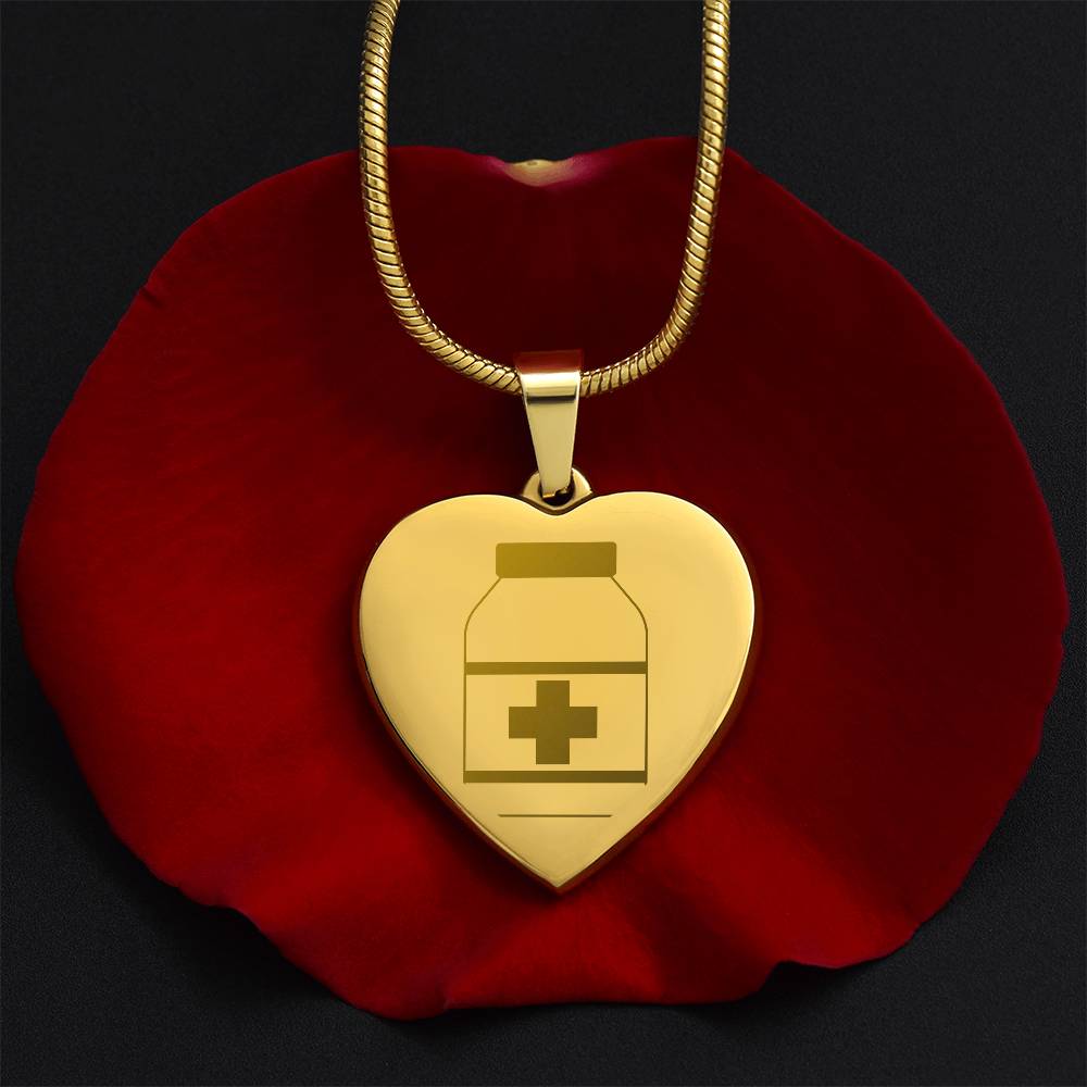 Engravable Pill Bottle Necklace - MedTheories