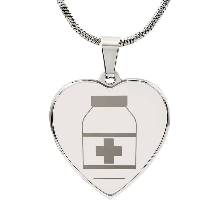 Engravable Pill Bottle Necklace - MedTheories