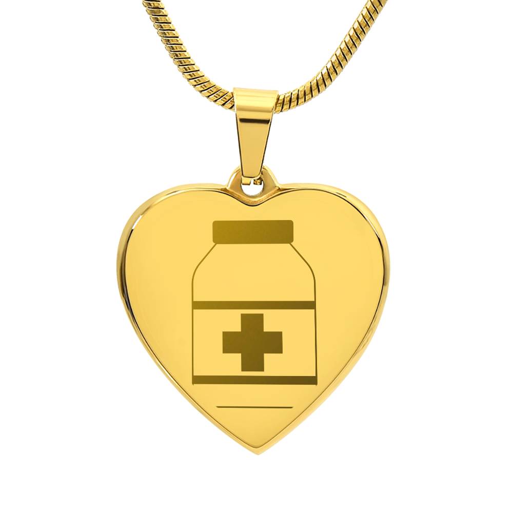 Engravable Pill Bottle Necklace - MedTheories