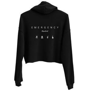 ER Double Sided Crop Hoodie - MedTheories