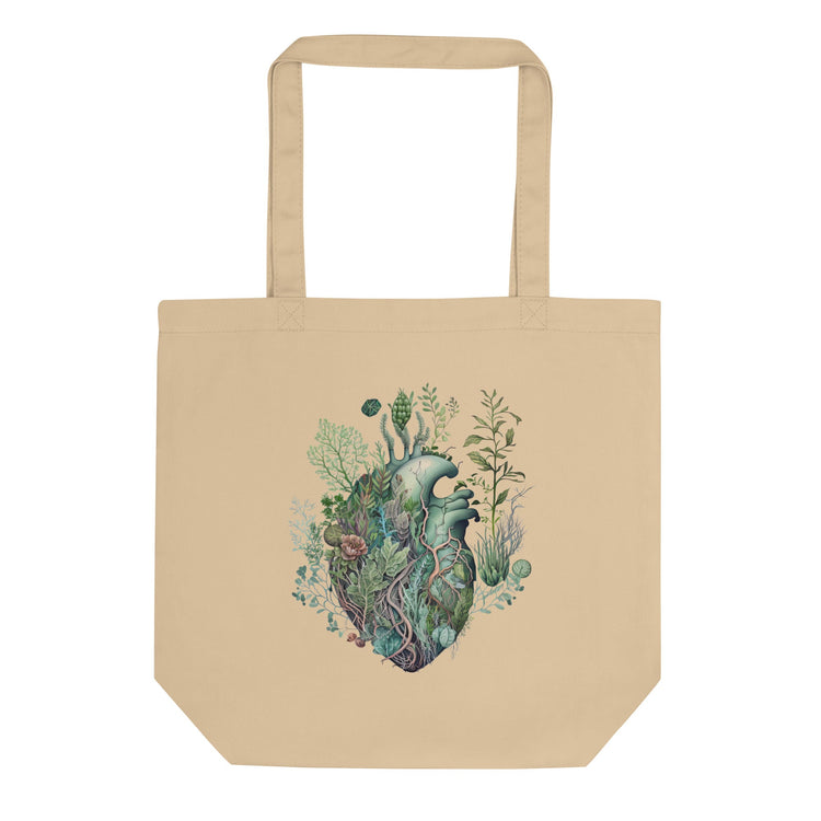 Floral Heart Anatomy Eco Tote Bag - MedTheories
