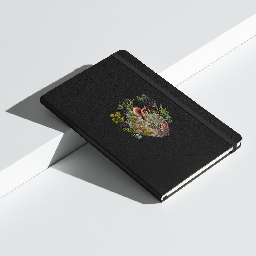 Floral Heart Hardcover Bound Notebook - MedTheories