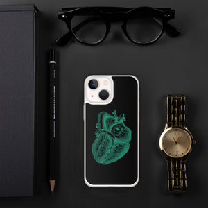 Green Heart Clear Case for iPhone® - MedTheories