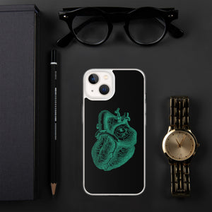 Green Heart Clear Case for iPhone® - MedTheories