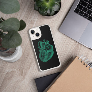 Green Heart Clear Case for iPhone® - MedTheories